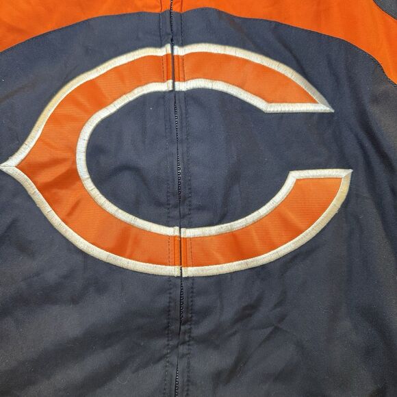 Chicago Bears Reebok Men’s NFL Large Full Zip Up Jacket/Coat Football - Picture 3 of 13